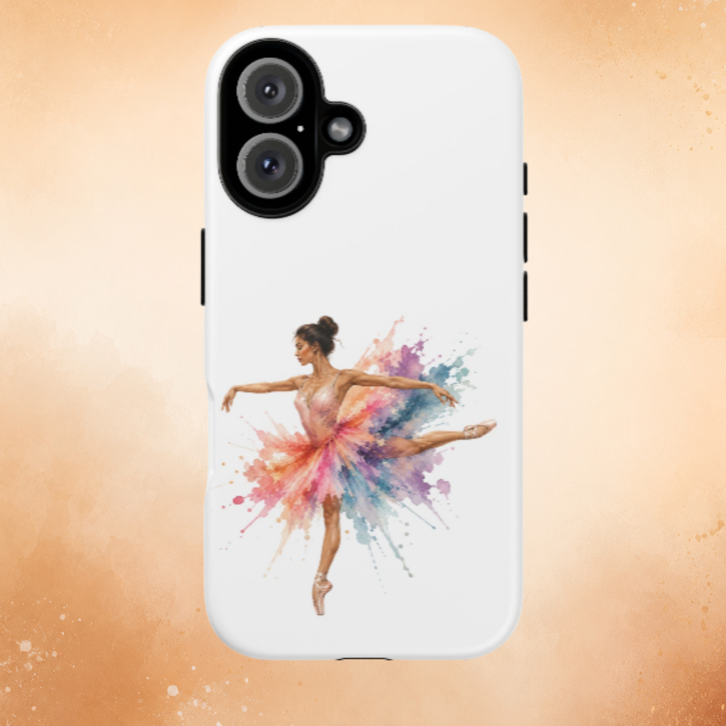 Watercolor Ballerina Phone Case | Ballet iPhone & Samsung Case | Colorful Dance Art Cover | Gift for Dancers