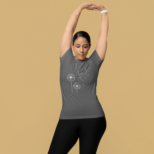 Minimalist dandelion t-shirt, nature-inspired t-shirt, unisex printed t-shirt