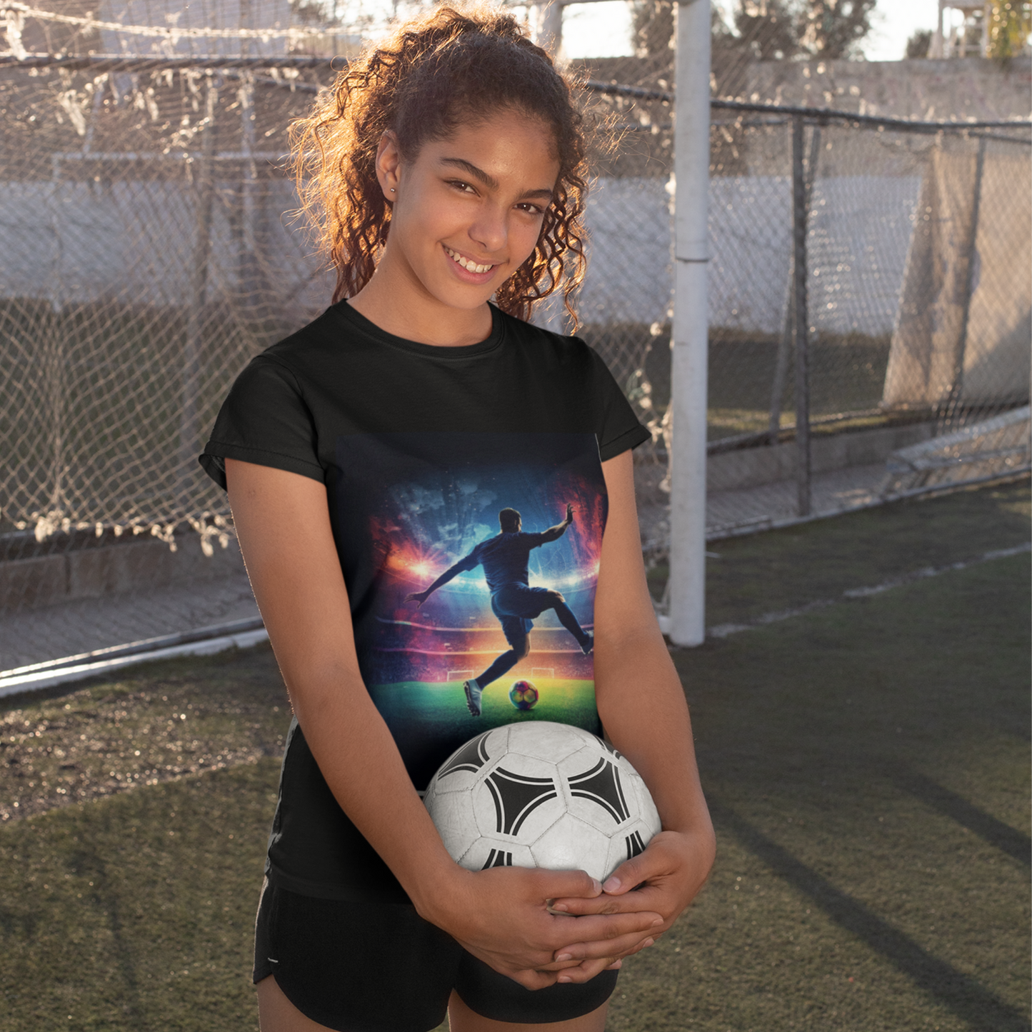 Play to Win Soccer T-Shirt | Stadium Action Graphic Tee | Soccer Fan Gift