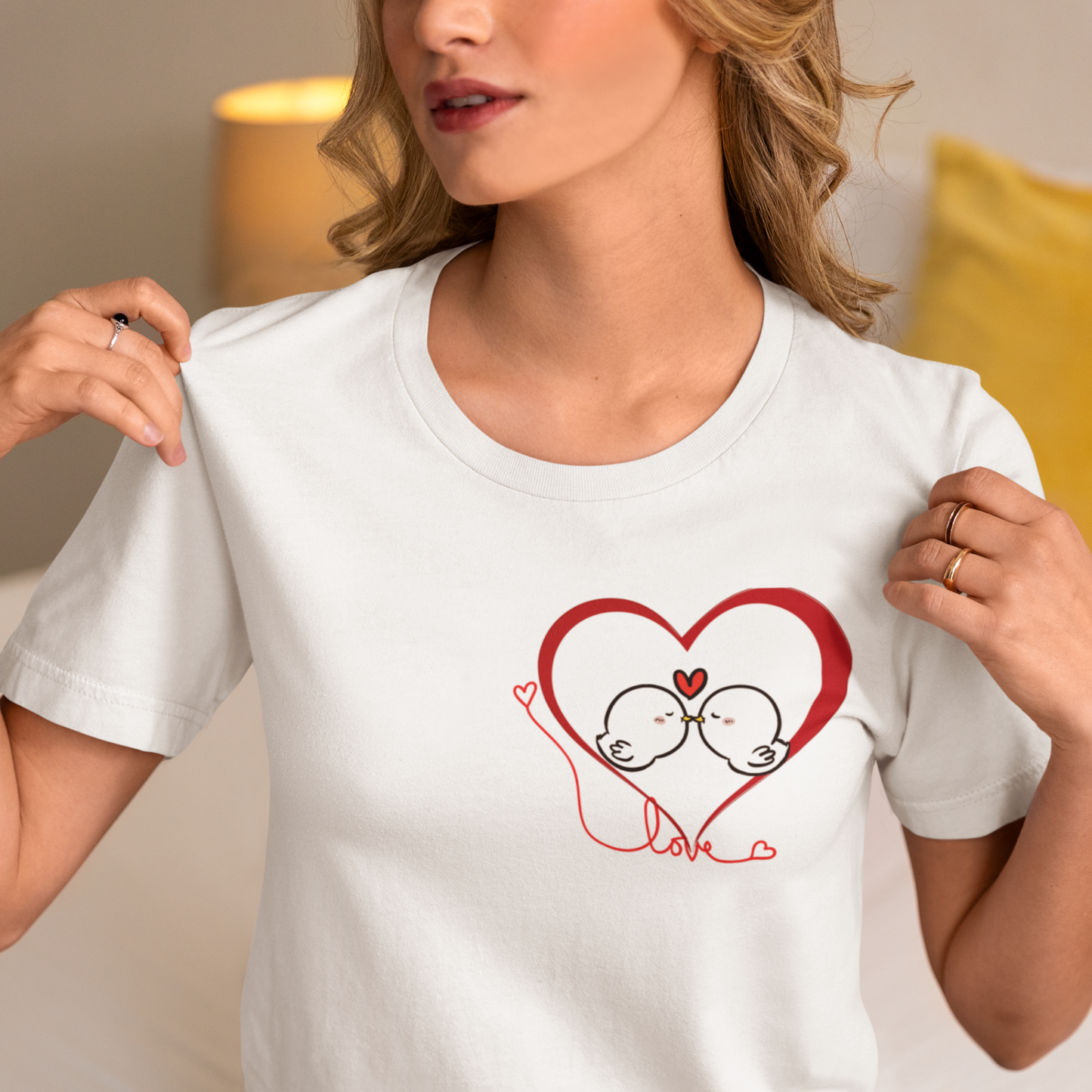 Love Birds Tee, Romantic Couple Gift, Valentine's Day Shirt
