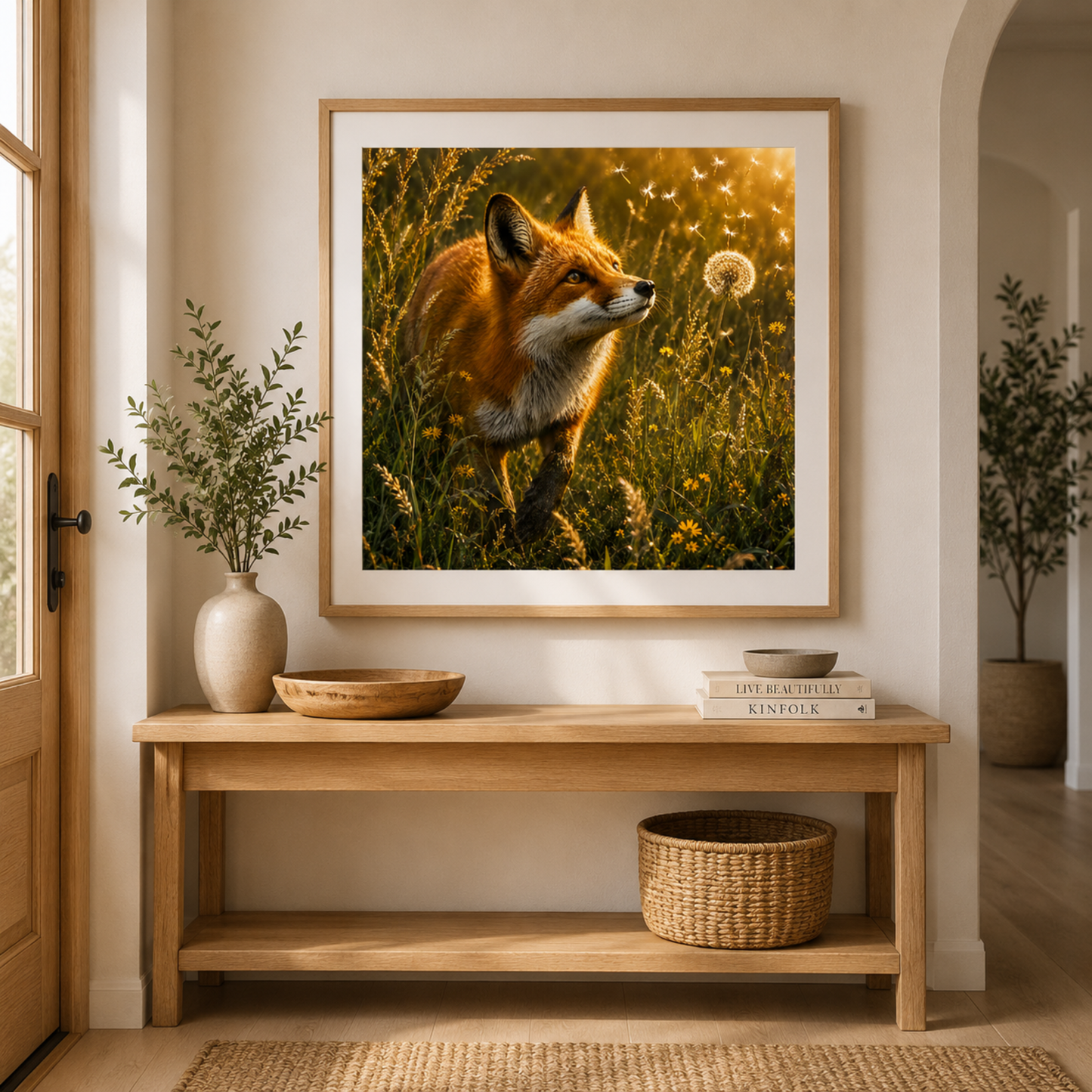Watercolor Fox Printable Wall Art | Digital Download