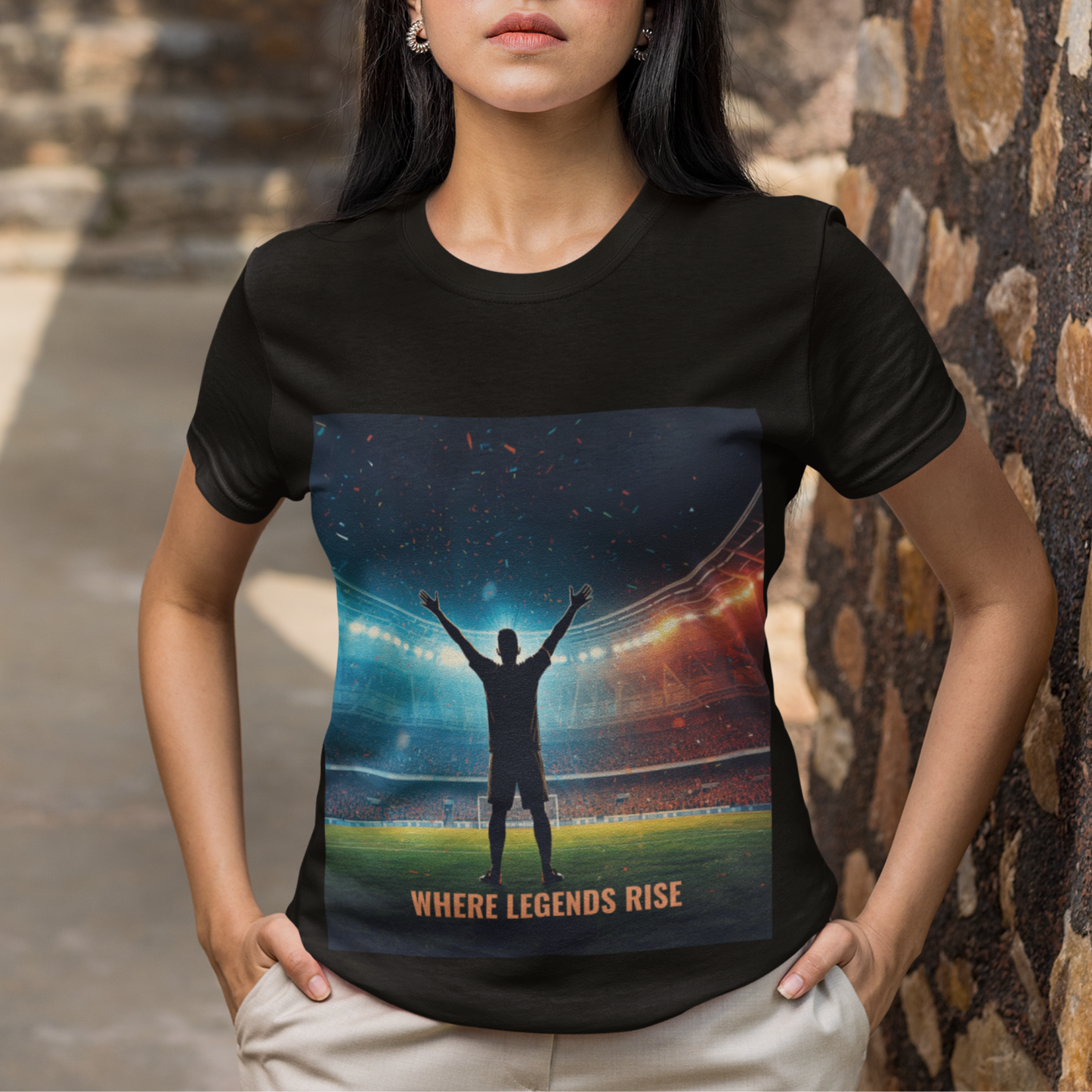 Soccer Champion Celebration T-Shirt | Stadium Victory Graphic Tee | Soccer Fan Gift