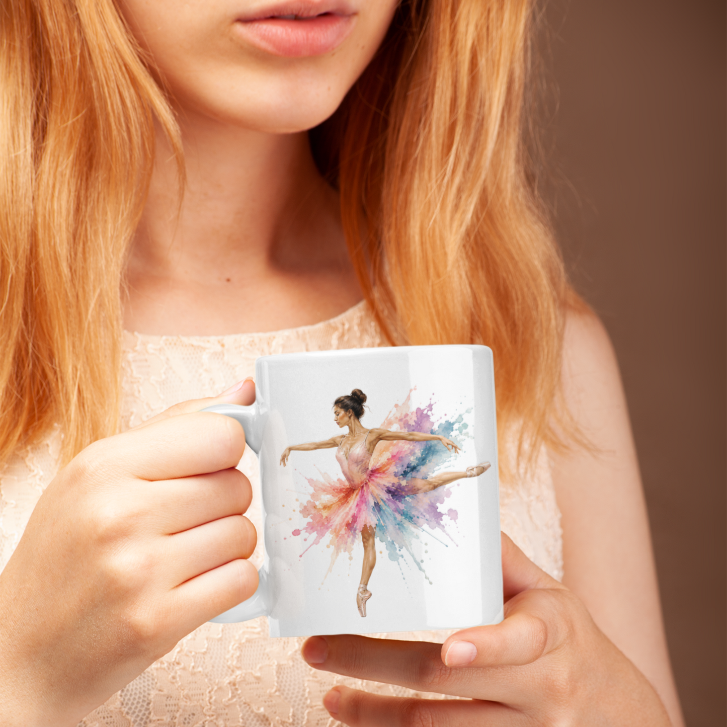 Watercolor Ballet Mug | Elegant Ballerina Coffee Mug | Gift for Dance Lovers