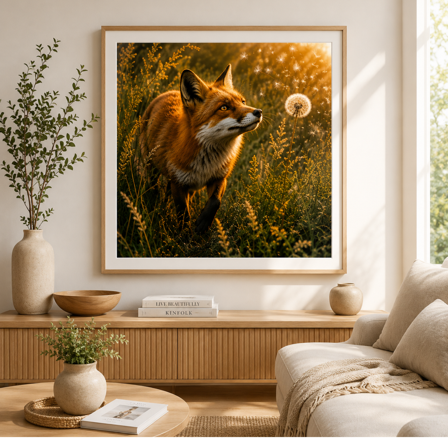 Watercolor Fox Printable Wall Art | Digital Download