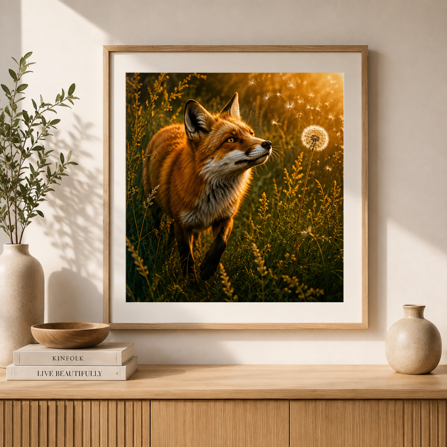 Watercolor Fox Printable Wall Art | Digital Download