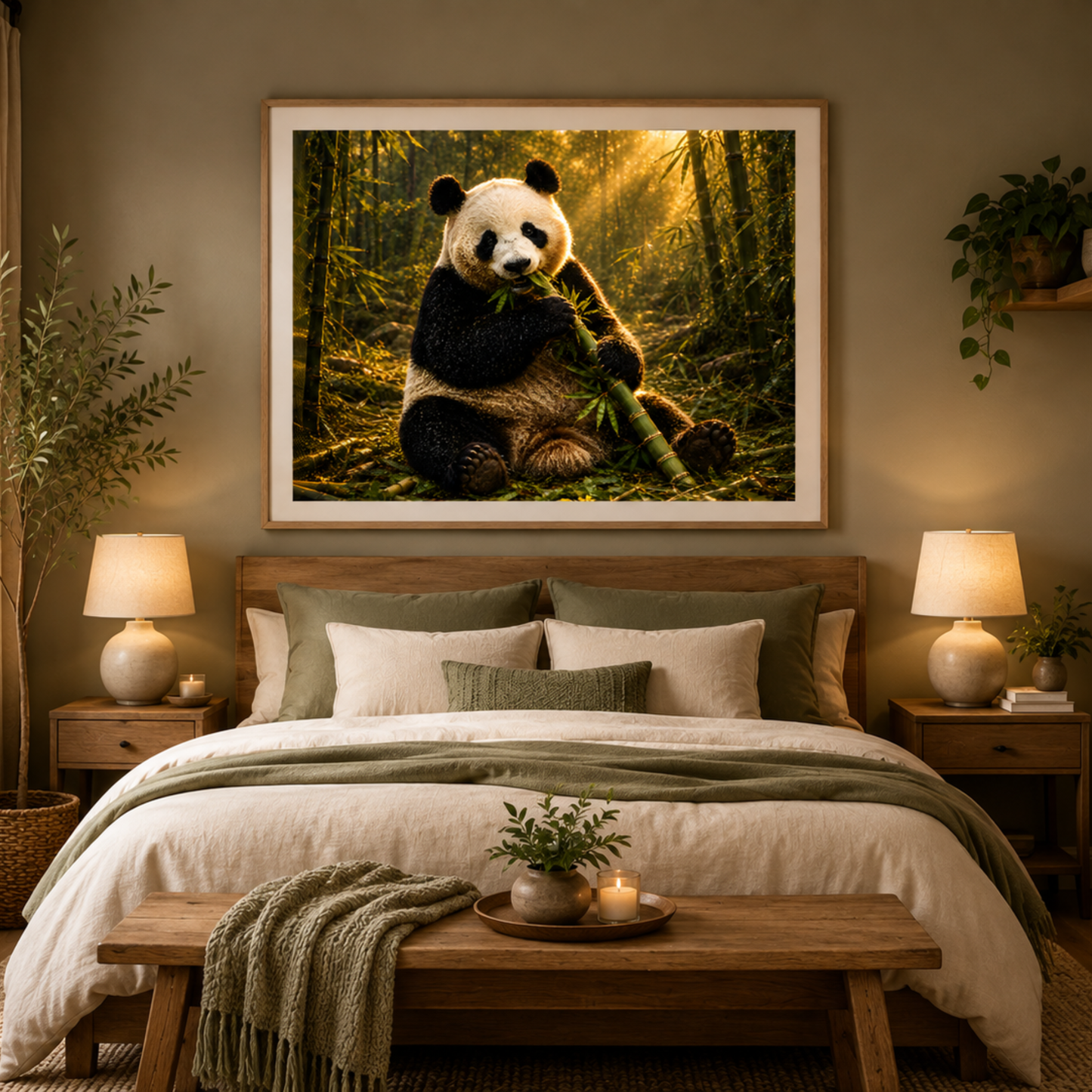 Watercolor Panda Printable Wall Art | Digital Download