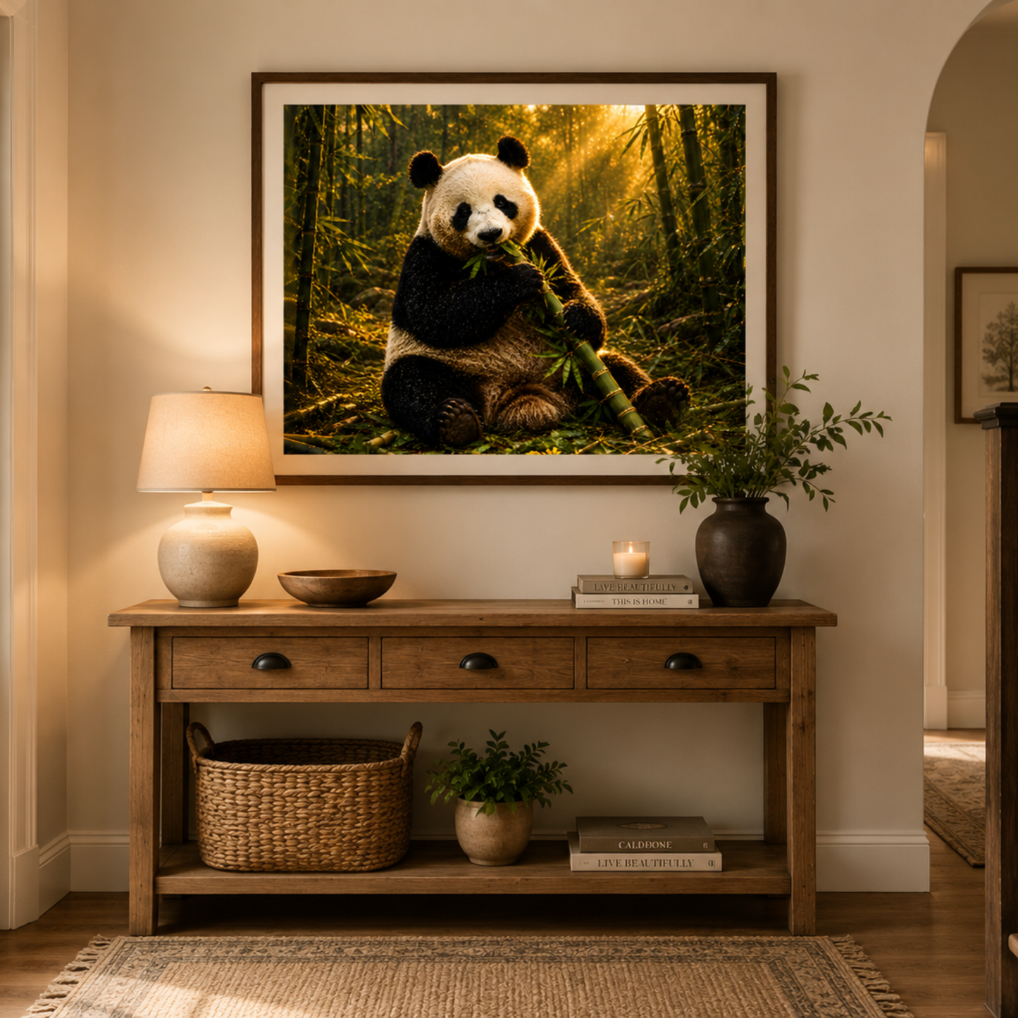 Watercolor Panda Printable Wall Art | Digital Download