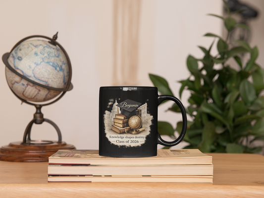 Personalized Graduation Mug for Him | Premium Academic Design | Class of 2026