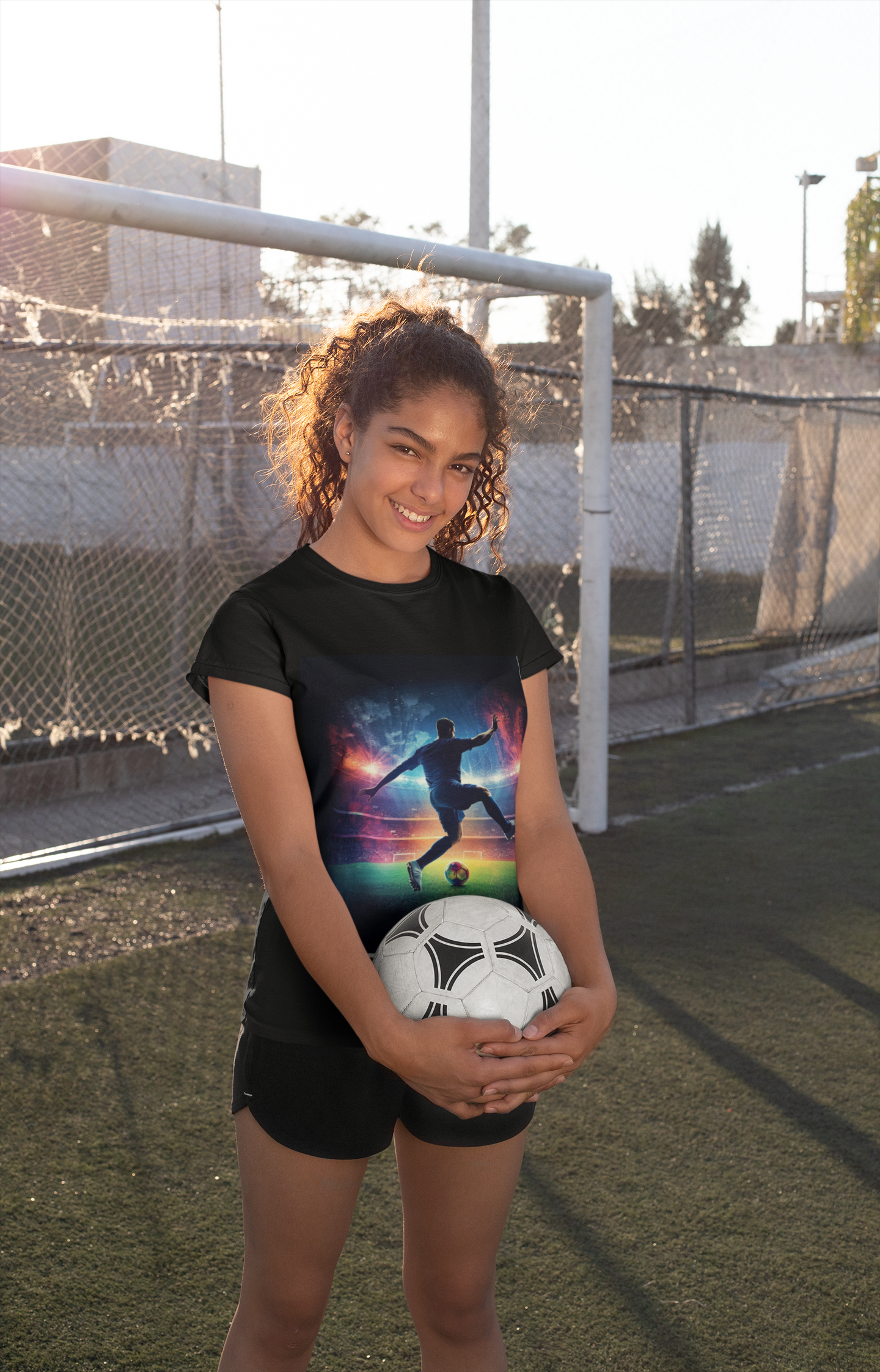 Play to Win Soccer T-Shirt | Stadium Action Graphic Tee | Soccer Fan Gift